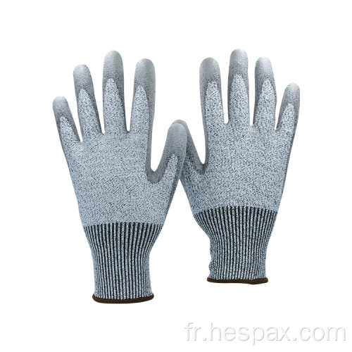 HESPAX MECHANIC Sécurité des travailleurs anti-coupe Gants en caoutchouc